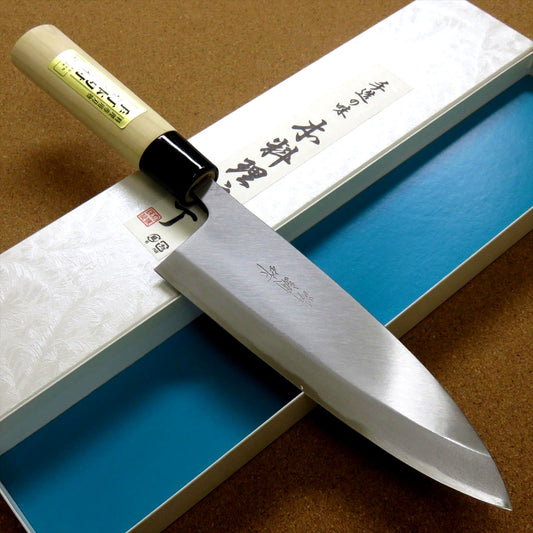Japanese Kiyotsuna Kitchen Deba Knife 8 inch Single edged Right handed JAPAN