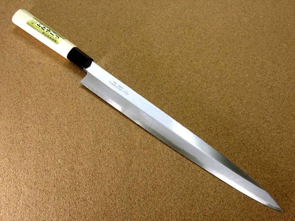 Japanese Kiyotsuna Kitchen Sashimi Yanagiba Knife 300mm 11.8" Right handed JAPAN