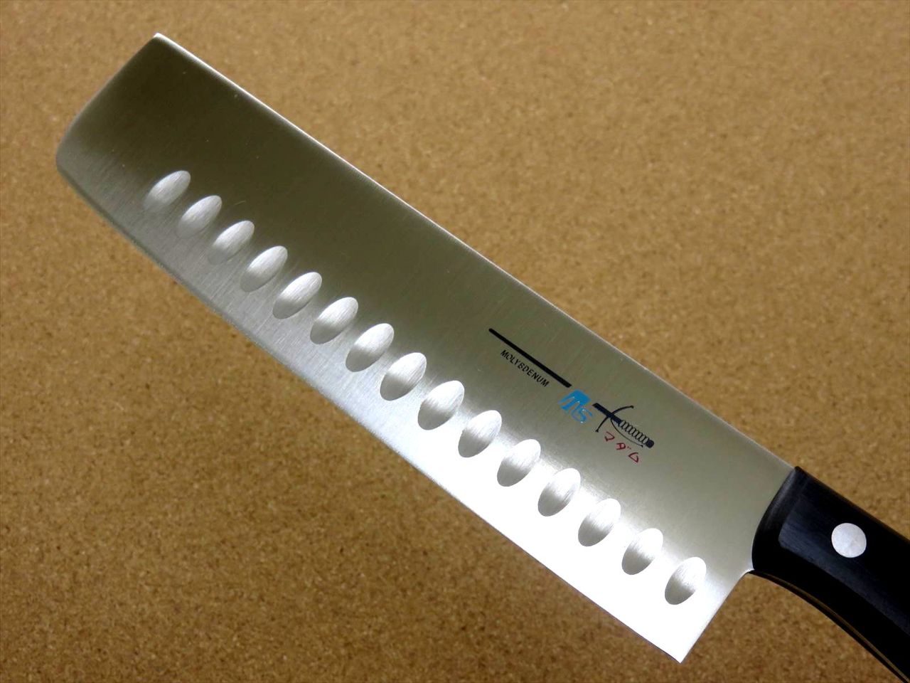 Japanese TS madam Kitchen Dimple Nakiri Vegetable Knife 175mm 7 inch SEKI JAPAN