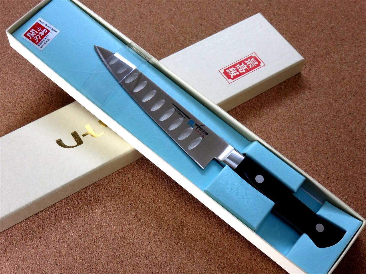 Japanese Kitchen Dimple Petty Utility Knife 4.9 inch Fruits peeling SEKI JAPAN
