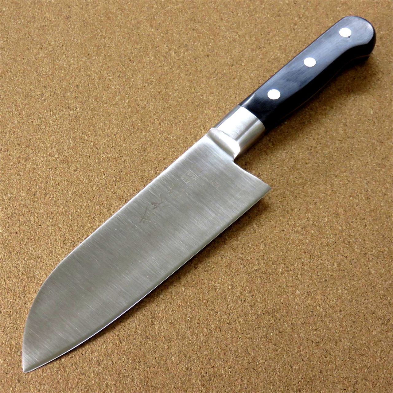 Japanese Kitchen Santoku Knife 155mm 6.1 inch Meat Fish cut Bolster SEKI JAPAN