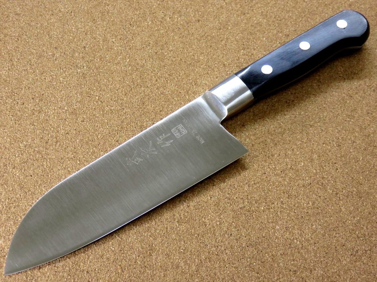 Japanese Kitchen Santoku Knife 155mm 6.1 inch Meat Fish cut Bolster SEKI JAPAN