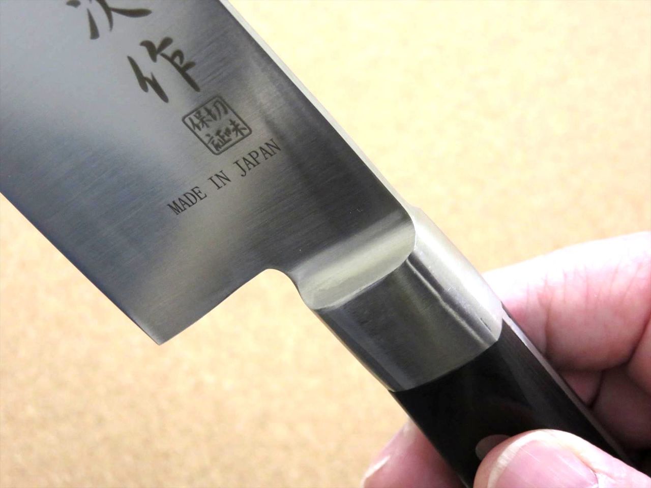 Japanese Kitchen Santoku Knife 155mm 6.1 inch Meat Fish cut Bolster SEKI JAPAN