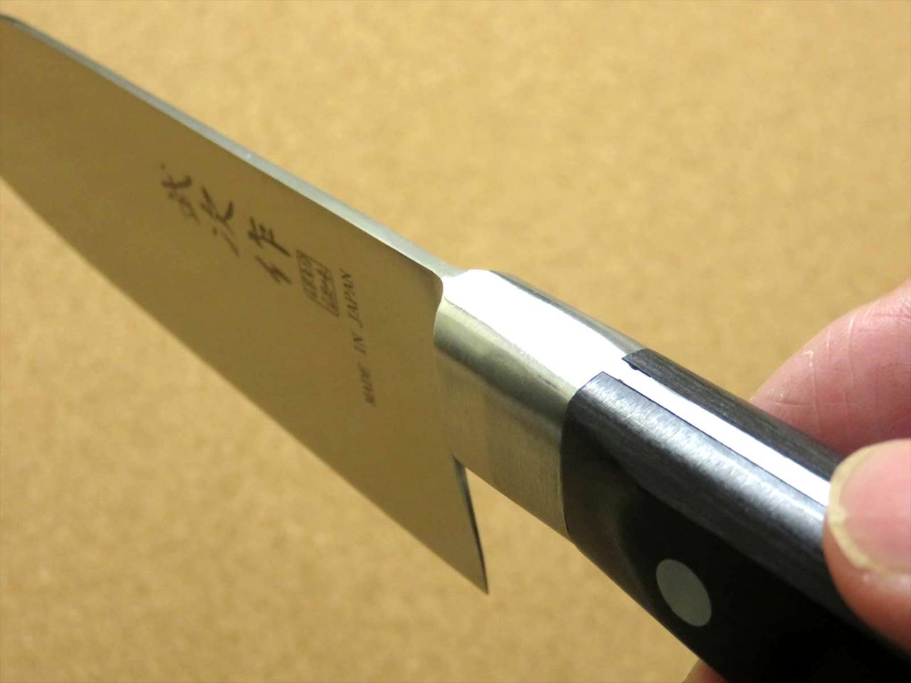 Japanese Kitchen Santoku Knife 155mm 6.1 inch Meat Fish cut Bolster SEKI JAPAN