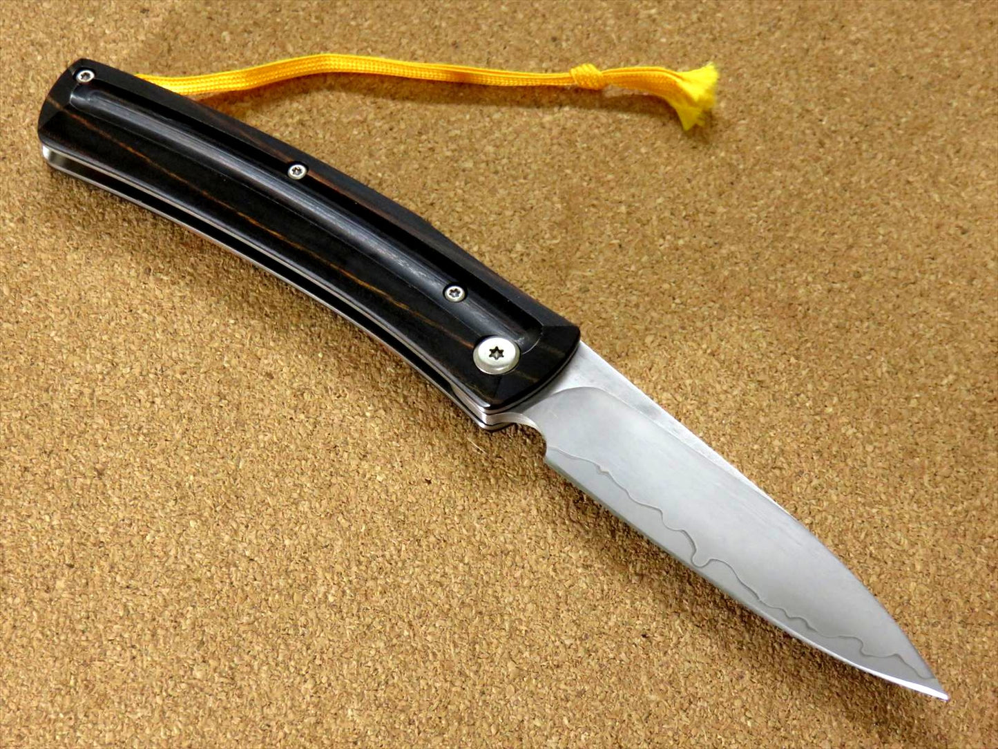 Japanese MCUSTA MC-019 FRICTION FOLDER Folding Knife VG-10 Yellow Black JAPAN