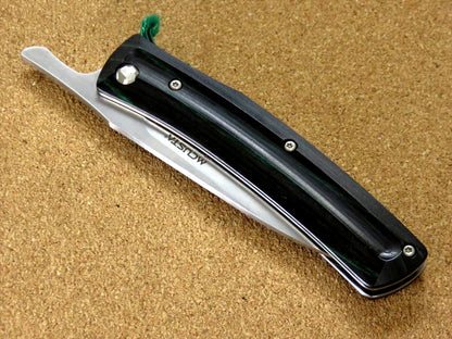 Japanese MCUSTA MC-019 FRICTION FOLDER Folding Knife VG-10 Green Black JAPAN