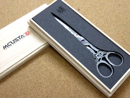 Japanese Cutlery MCUSTA Butterfly Damascus Scissors 32 Layers VG-10 Blade JAPAN