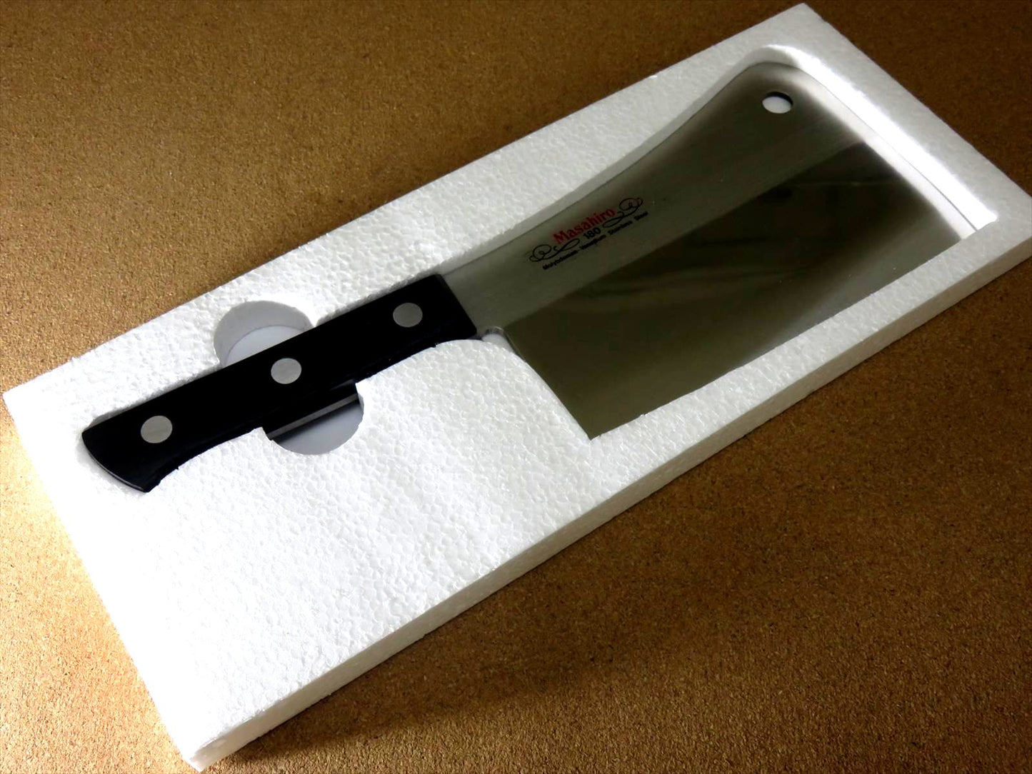 Japanese MASAHIRO Kitchen Cleaver Butcher Chopper Knife 185mm 7 inch SEKI JAPAN