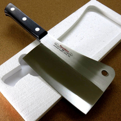 Japanese MASAHIRO Kitchen Cleaver Butcher Chopper Knife 185mm 7 inch SEKI JAPAN