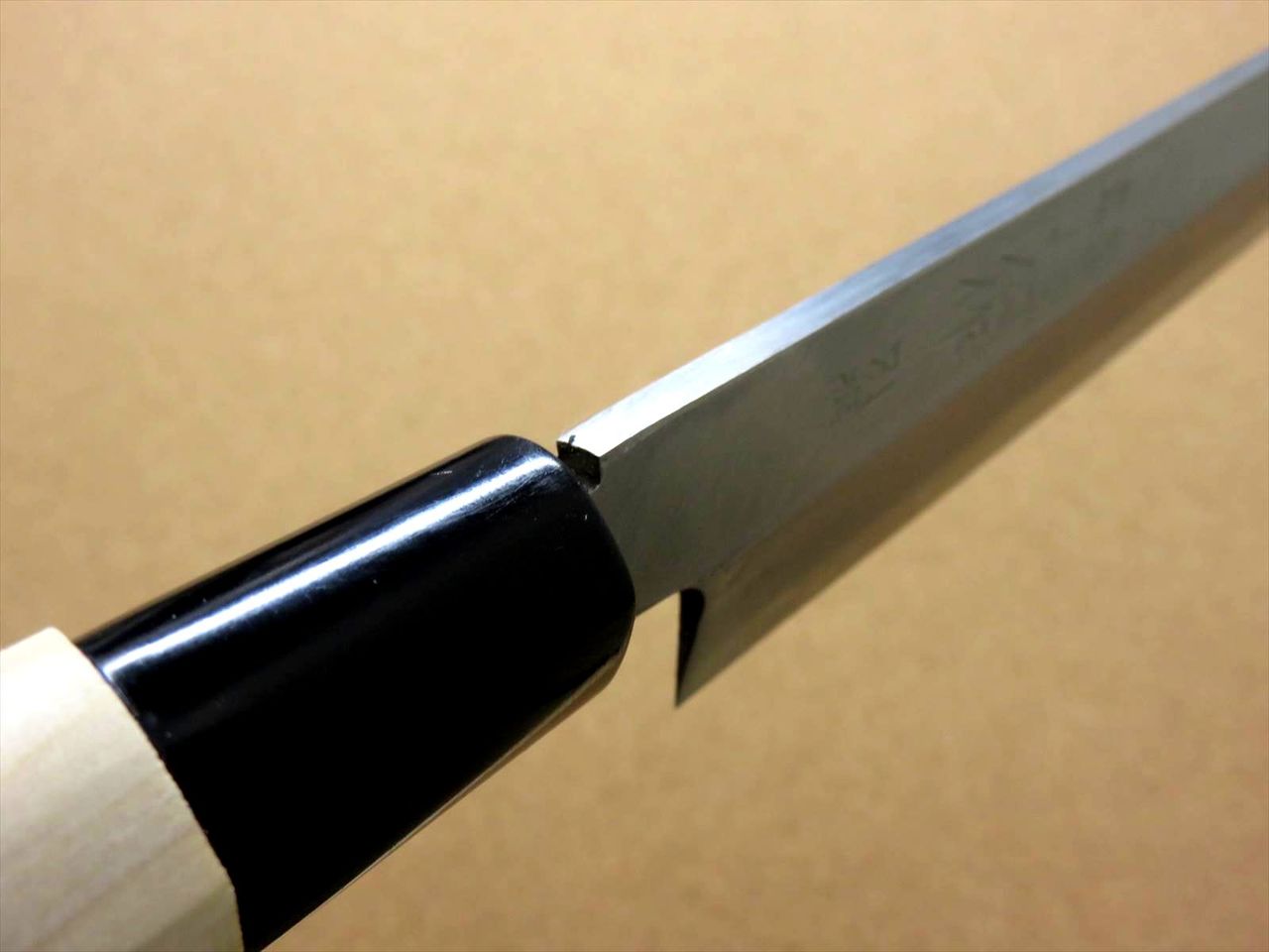 Japanese Masahiro Kitchen Sashimi Yanagiba Knife 11.8" Yellow Steel SEKI JAPAN