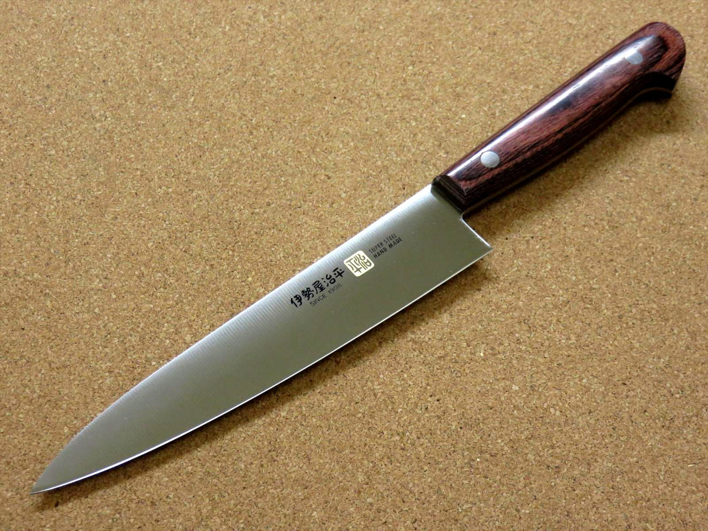 Japanese SETO-E Kitchen Petty Utility Knife 6 inch Mahogany Handle SEKI JAPAN