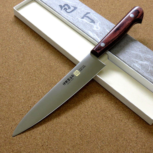 Japanese SETO-E Kitchen Petty Utility Knife 6 inch Mahogany Handle SEKI JAPAN