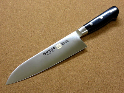 Japanese SETO-F ISEYA JIHEI Kitchen Santoku Knife 180mm 7 in Bolster SEKI JAPAN