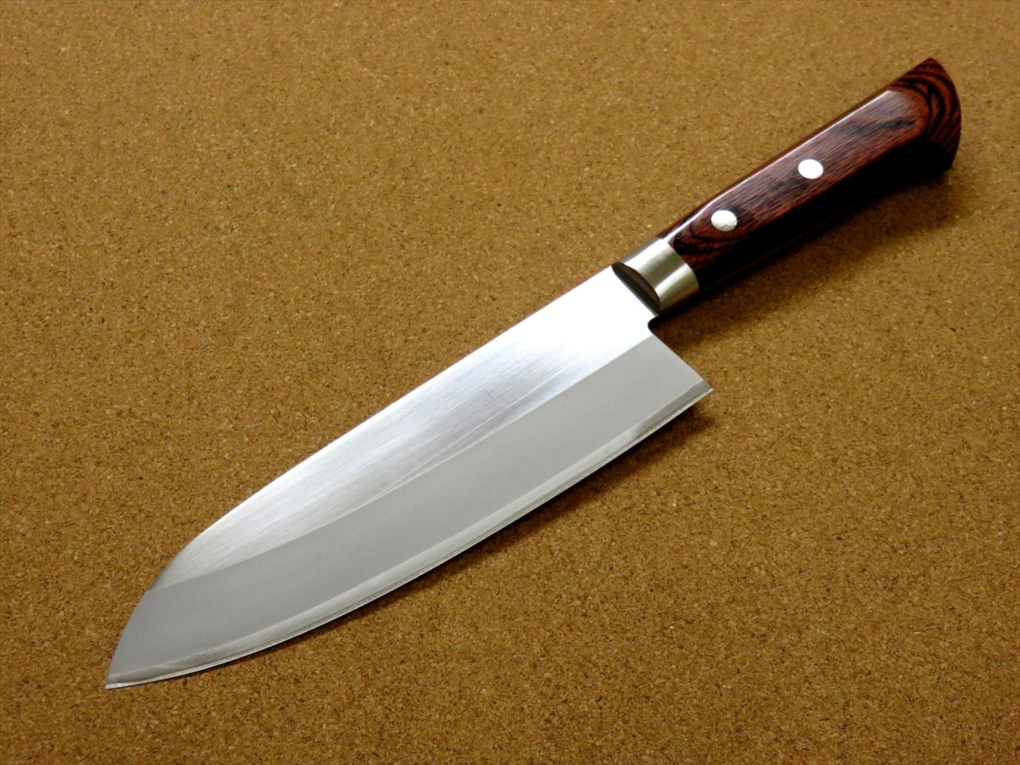 Japanese Masamune Kitchen Santoku Knife 170mm 7 in Bokashi 3 Layers SEKI JAPAN