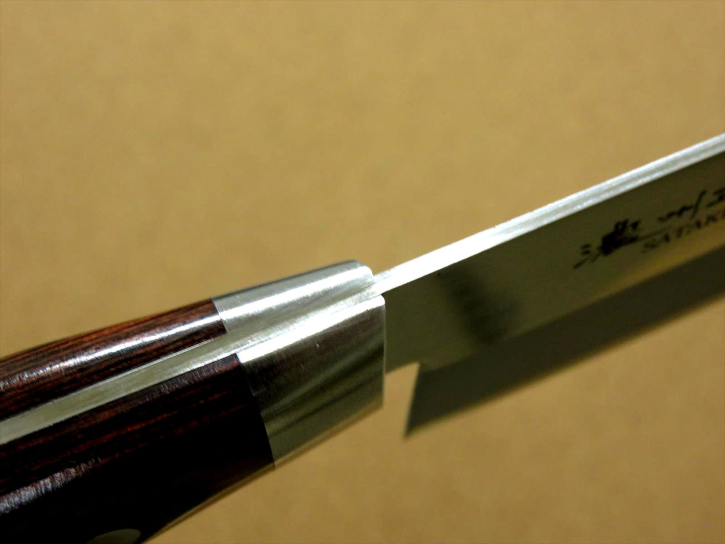 Japanese Masamune Kitchen Santoku Knife 170mm 7 in Bokashi 3 Layers SEKI JAPAN
