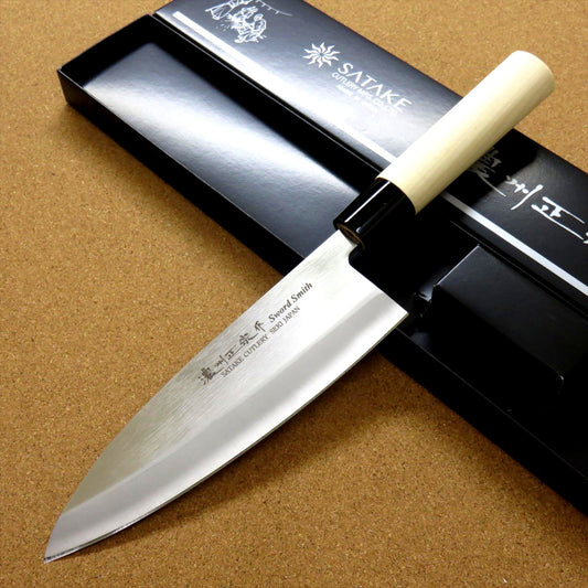 Japanese Masamune Kitchen Deba Knife 180mm 7 inch Single edged Left handed JAPAN