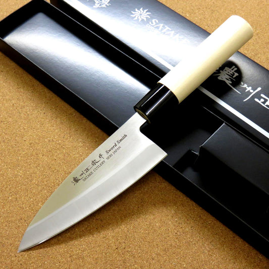 Japanese Masamune Kitchen Deba Knife 140mm 5 inch Single edged Left handed JAPAN
