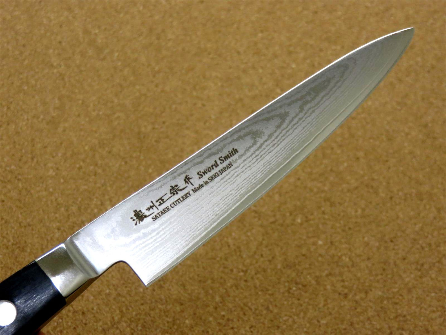 Japanese Masamune Kitchen Utility Knife 135mm 5 in Damascus 69 Layers SEKI JAPAN